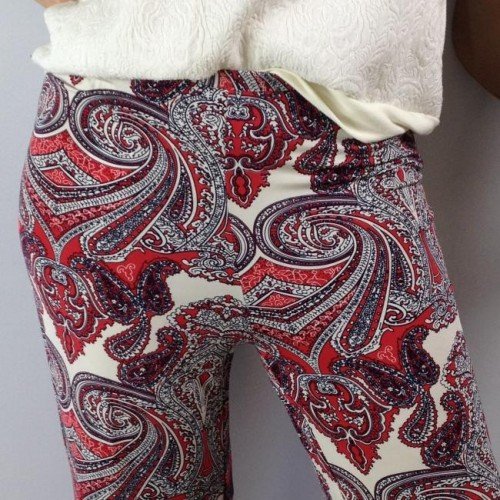 CALÇA LE LIS BLANC ESTAMPADA COM ELÁSTICO