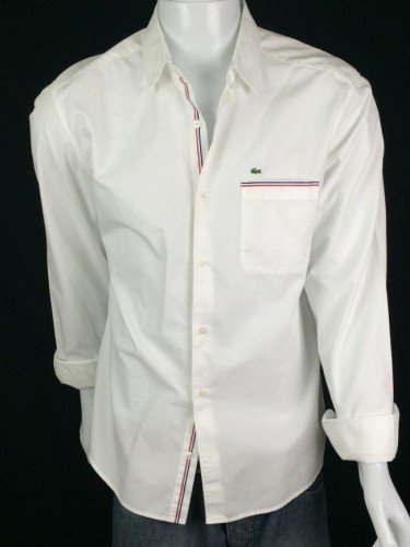 CAMISA LACOSTE MANGA LONGA.