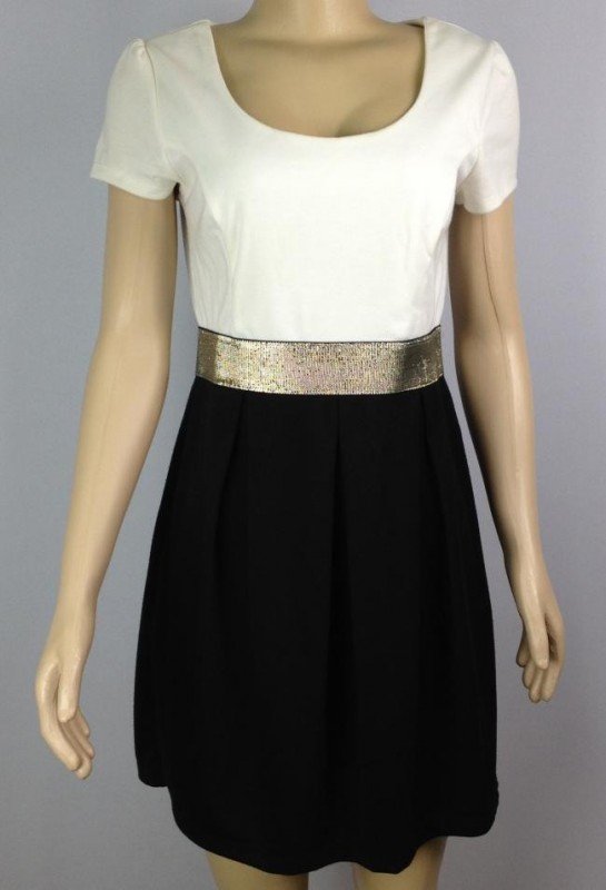 VESTIDO TWENTY ONE CASUAL BICOLOR