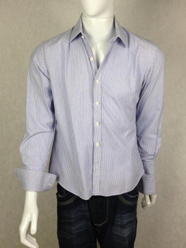 CAMISA TURQUESA SOCIAL COM LISTRAS