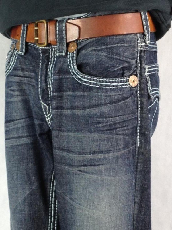 CALÇA TRUE RELIGION JEANS PESPONTADA