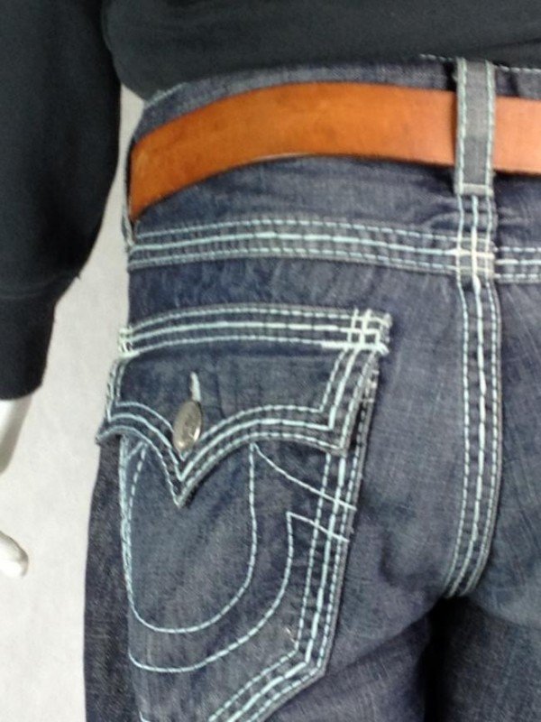 CALÇA TRUE RELIGION JEANS PESPONTADA