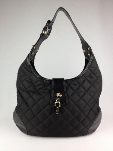BOLSA BURBERRY DE TECIDO E COURO