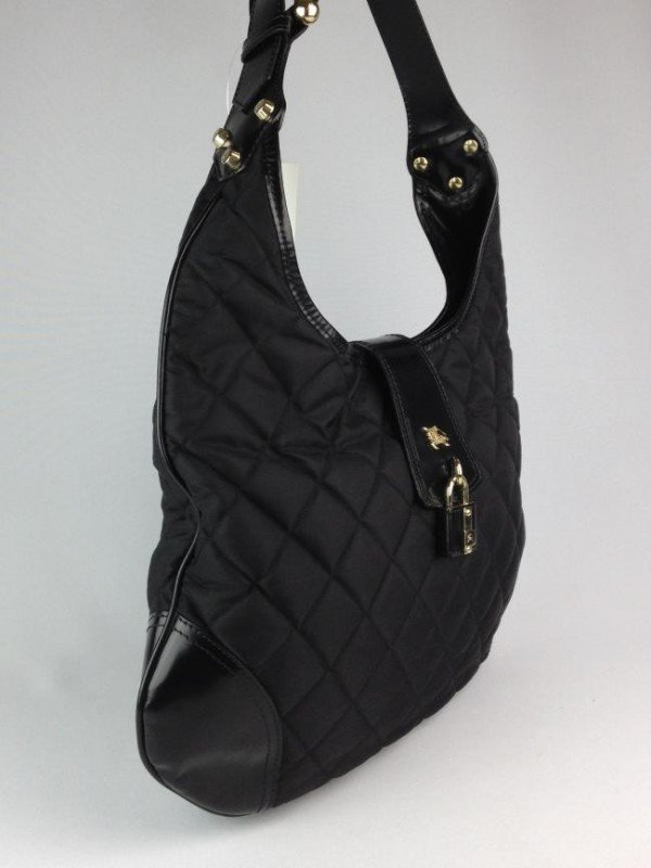BOLSA BURBERRY DE TECIDO E COURO