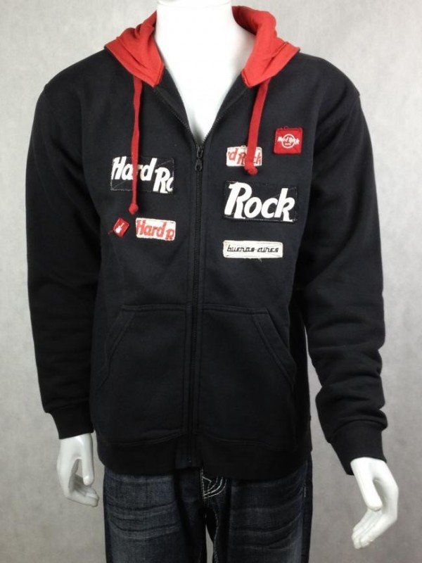 CASACO HARD ROCK CAFE MOLETOM COM CAPUZ