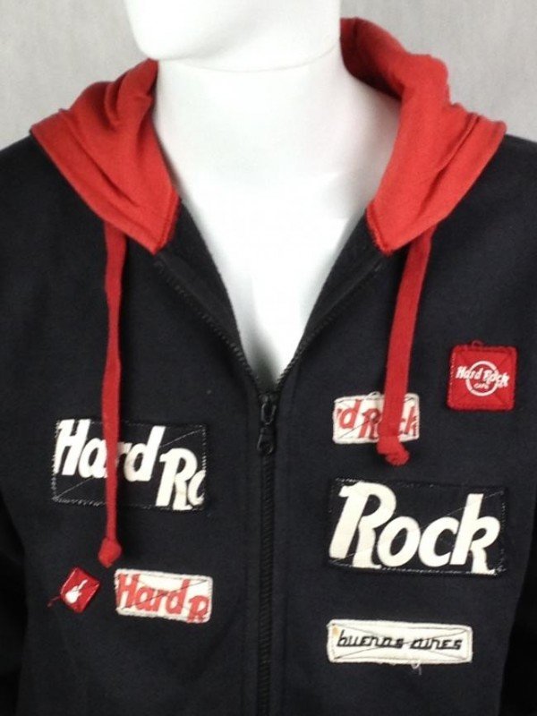 CASACO HARD ROCK CAFE MOLETOM COM CAPUZ