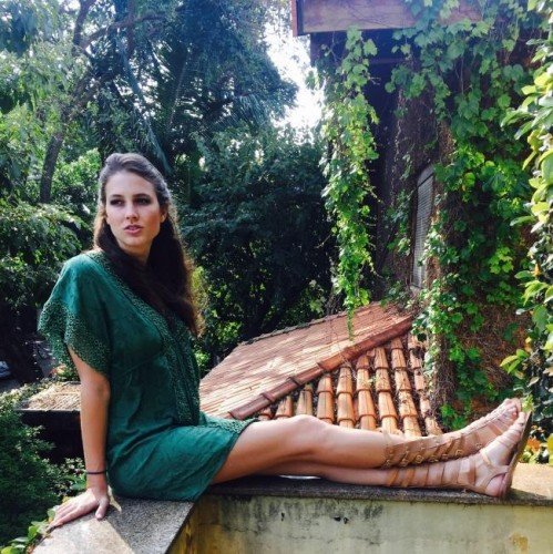VESTIDO DESPI VERDE FOLHA