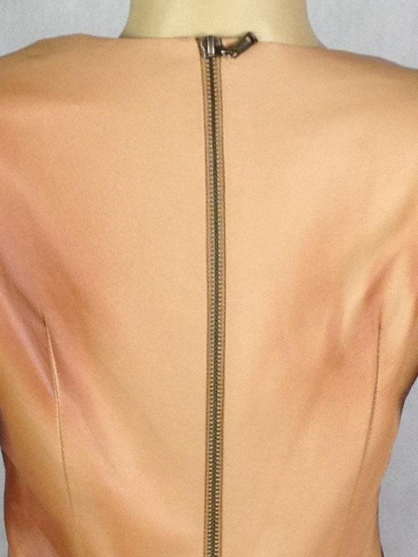 VESTIDO ANIMALE DE COURO DELAVÉ