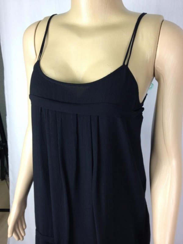 VESTIDO DASLU SEDA PRETO