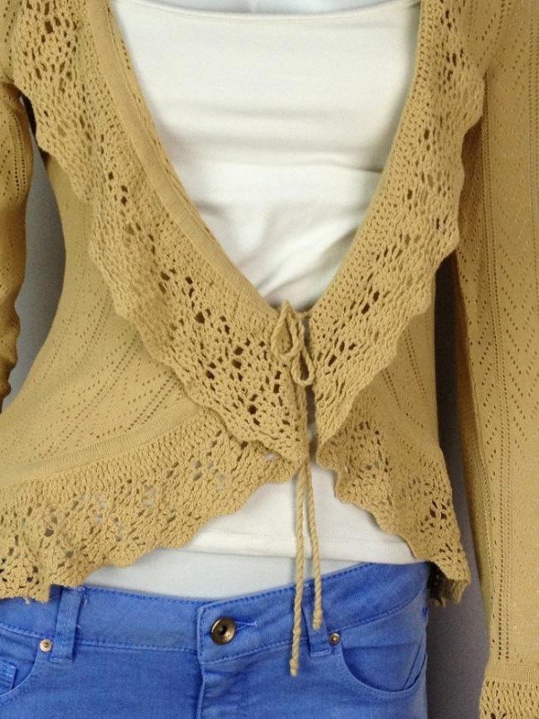 CARDIGAN DASLU DE TRICOT ABERTO
