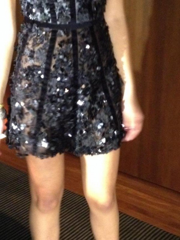 VESTIDO GLORIA COELHO DE FESTA DE SEDA BORDADO