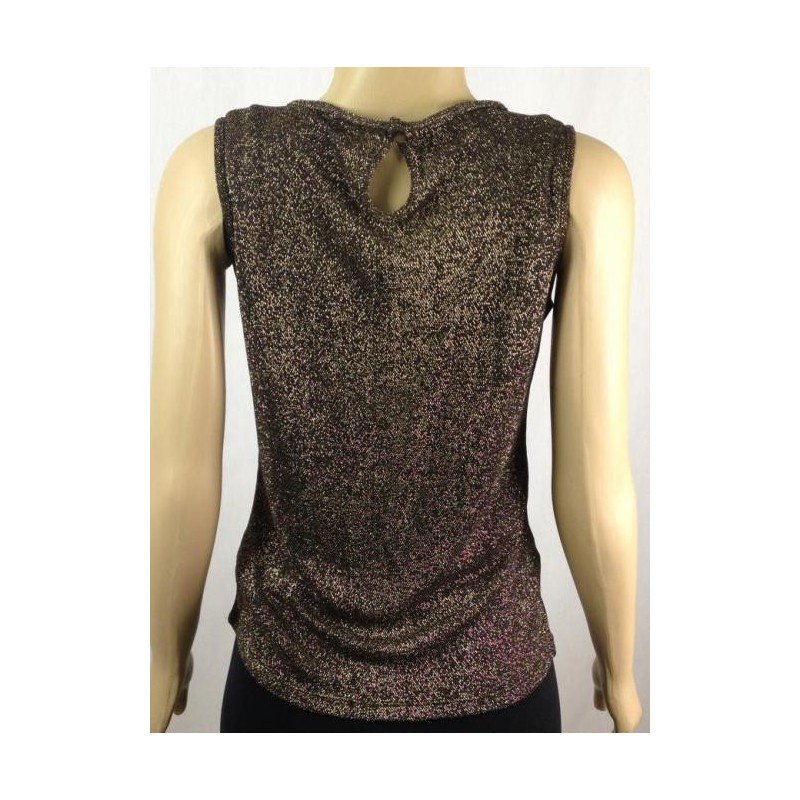 BLUSA MARKS & SPENCER DE LUREX DOURADA