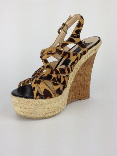 SANDÁLIA BOUTIQUE 9 ANABELA ANIMAL PRINT