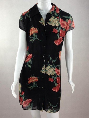 VESTIDO RALPH LAUREN FLORAL TIPO CHEMISE