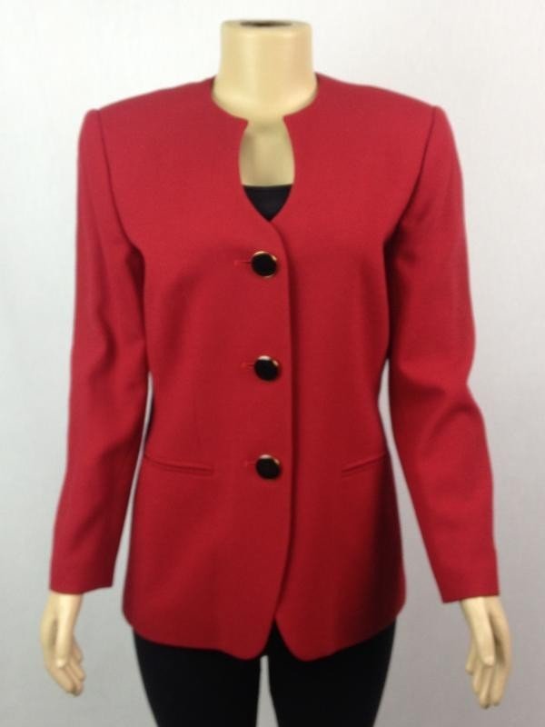 Blazer Morango - Kasper Asl Petite - Feminino - Roupas - Casacos E Blasers