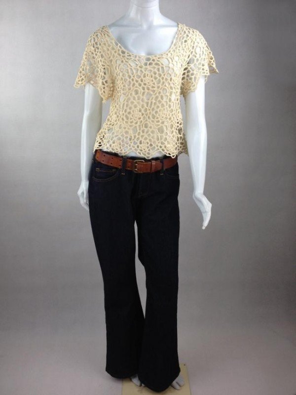 BLUSA FARM RIO DE CROCHET