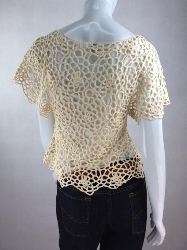 BLUSA FARM RIO DE CROCHET