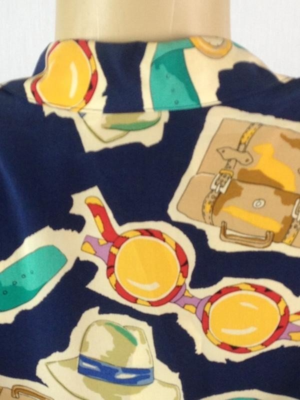 CAMISA DE SEDA ESTAMPADA