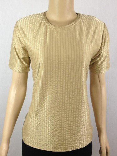 CAMISETA OGGI BEGE DOURADO