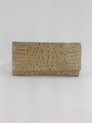 CARTEIRA/CLUTCH EBERLE DE COURO CROCO