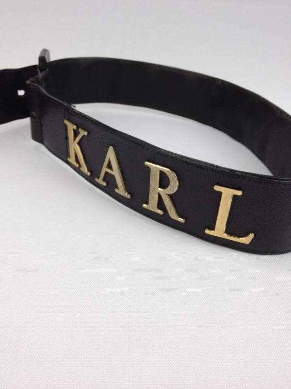 CINTO KARL LAGERFIELD DE COURO