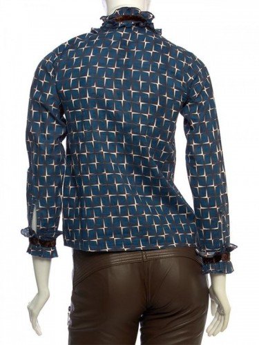 CAMISA BLEU COMME GRIS - PARIS COM DETALHE DE FITA JUVENIL