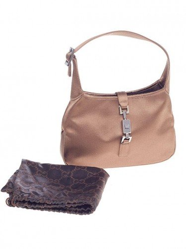 BOLSA GUCCI JACKYE GOLD SATIN