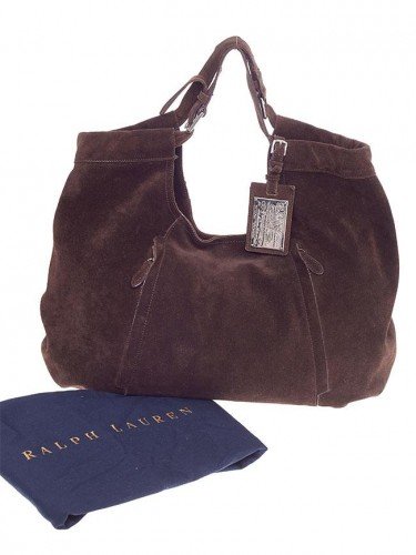 RALPH LAUREN SUEDE SLOUCHY HOBO