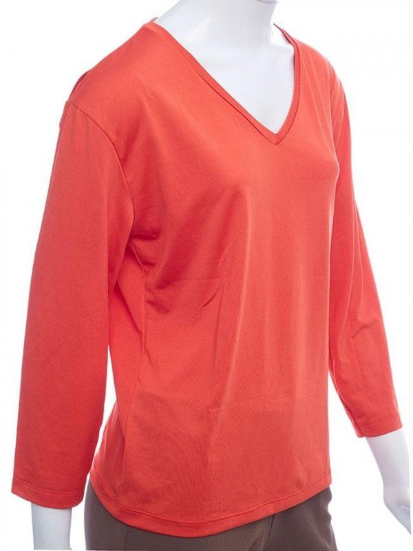 BLUSA LARANJA MANGA 3/4