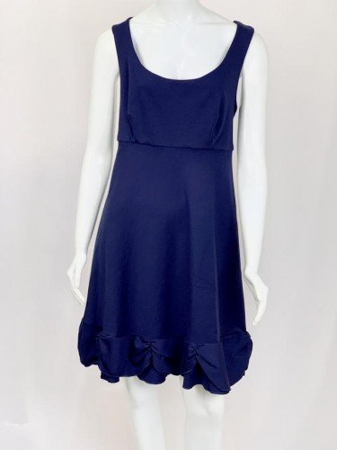 VESTIDO MANDI AZUL BABADO