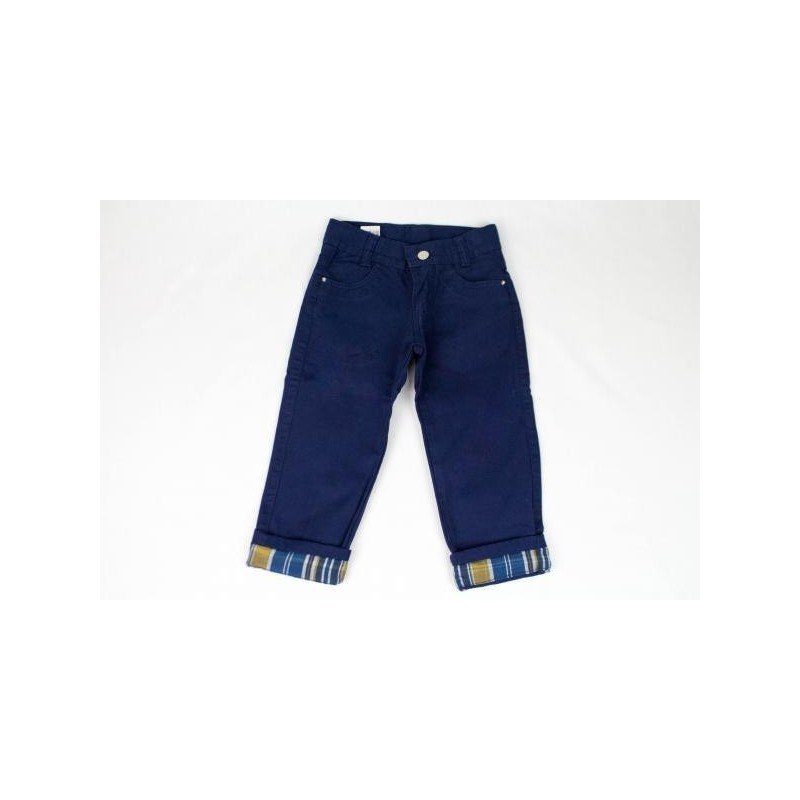 CALÇA CHICOTE JEANS AZUL MARINHO