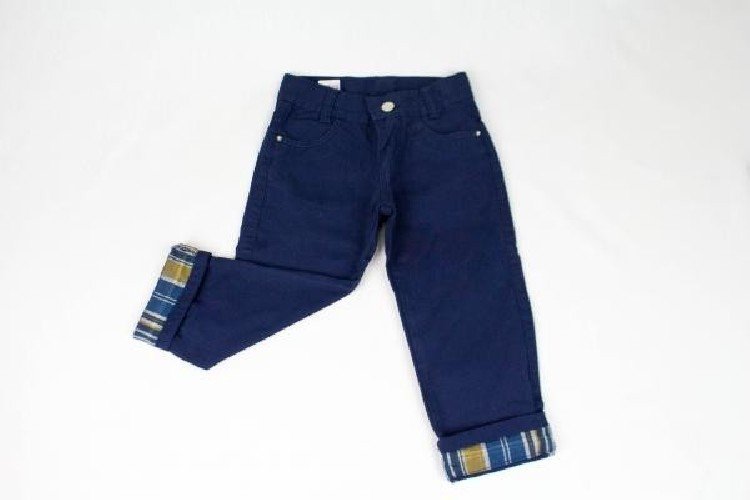 CALÇA CHICOTE JEANS AZUL MARINHO