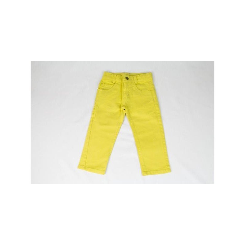 CALÇA CHICOTE JEANS AMARELA