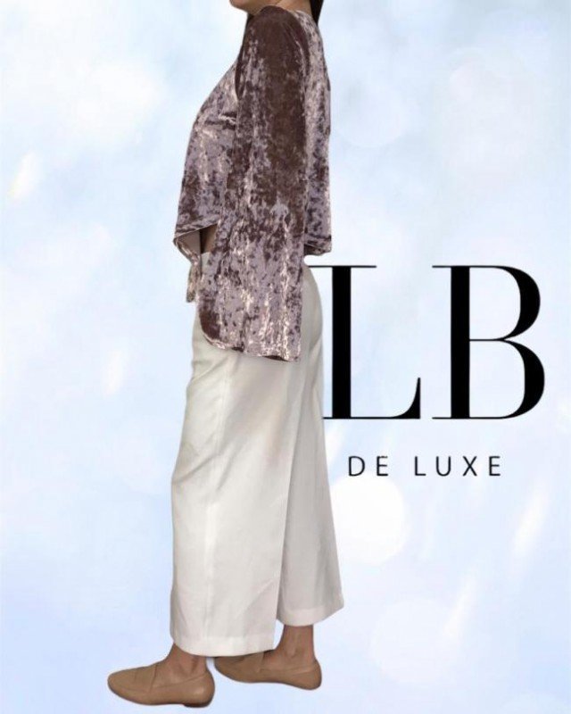 BLUSA HOT E DELICIOUS DE VELUDO MOLHADO