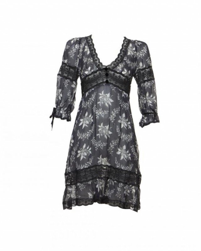 VESTIDO DOLCE & GABBANA PRETO FLORAL