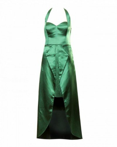 VESTIDO LONGO CETIM DE SEDA