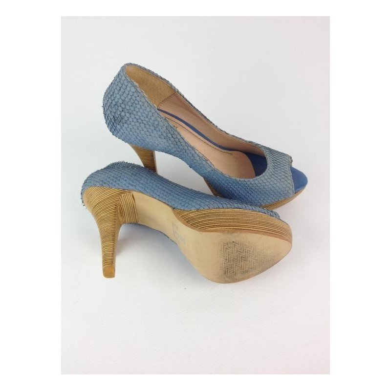 PEEP TOE AZUL CLARO