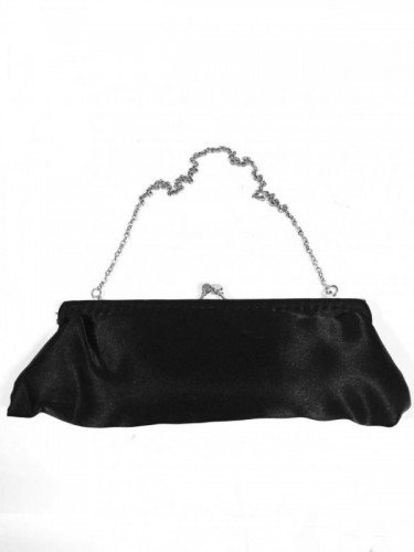 CLUTCH BLANCO DE CETIM DA MARCA