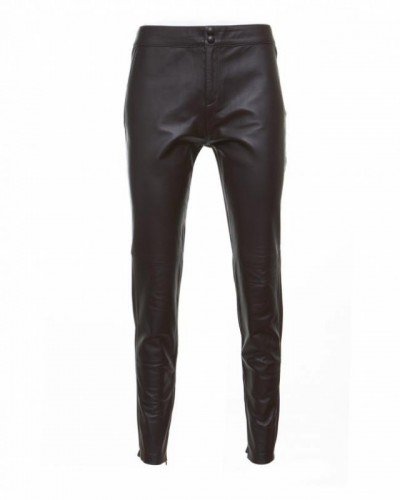 CALÇA FILLITY DE COURO E MALHA