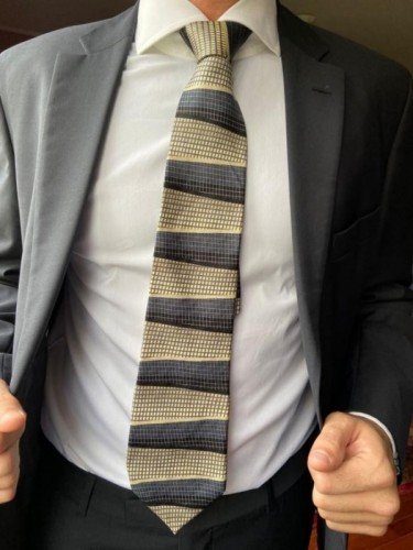 GRAVATA ZIGGURAT BY MULBERRY NECK WEAR