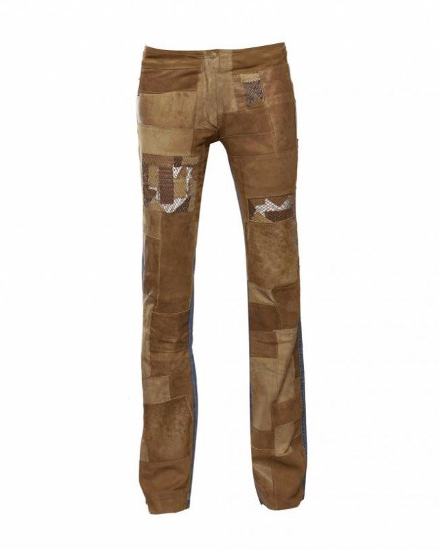 CALÇA DAPHNÉ - SAN REMO JEANS COM DETALHES EM COURO