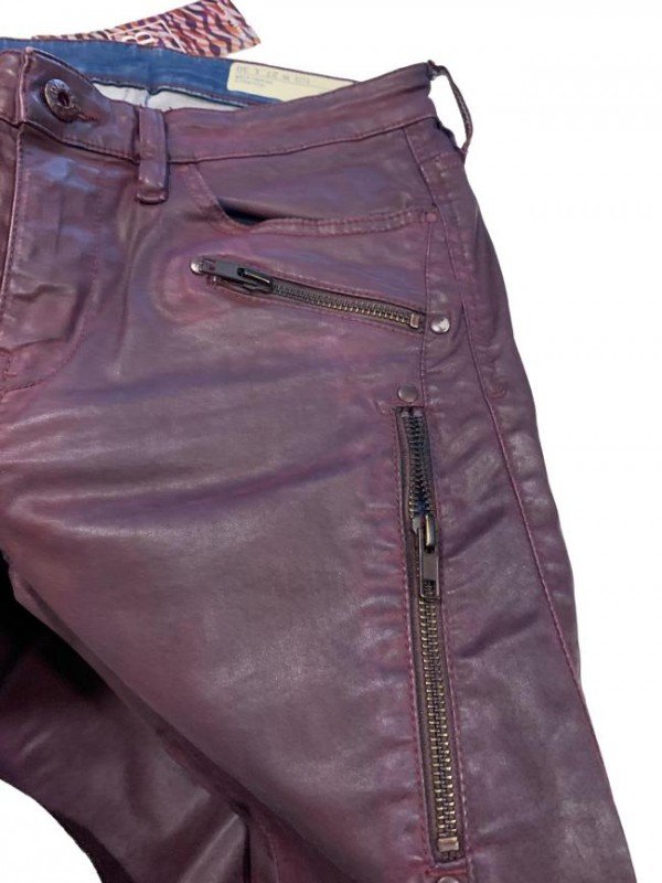 CALÇA DIESEL SKINZEE SP PURPLE WAXED JEANS