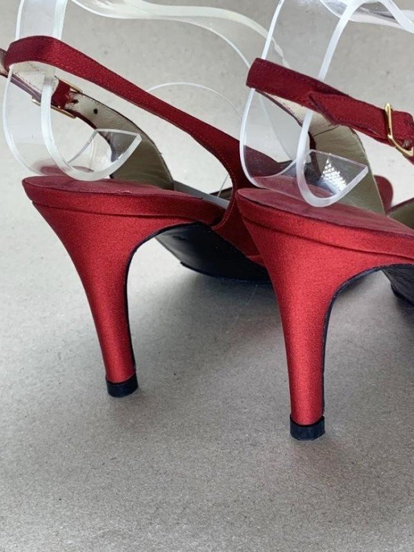 Sapato de cetim hot sale