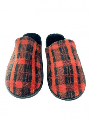 PANTUFAS/SLIPPERS CAROLINA HERRERA RED TARTAN