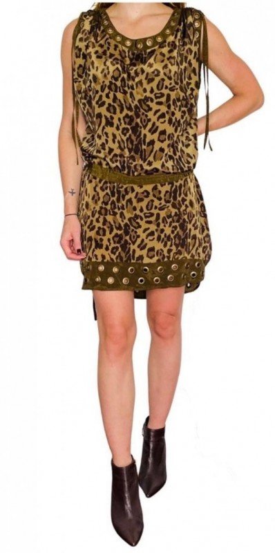 VESTIDO LE LIS BLANC ANIMAL PRINT