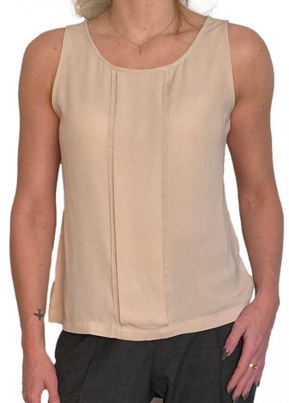 BLUSA ANN TAYLOR PETITE ROSE NUDE