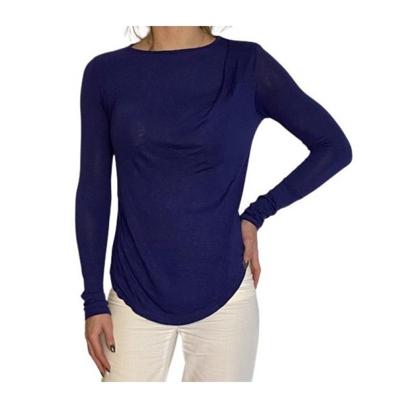 BLUSA DE MALHA AZUL