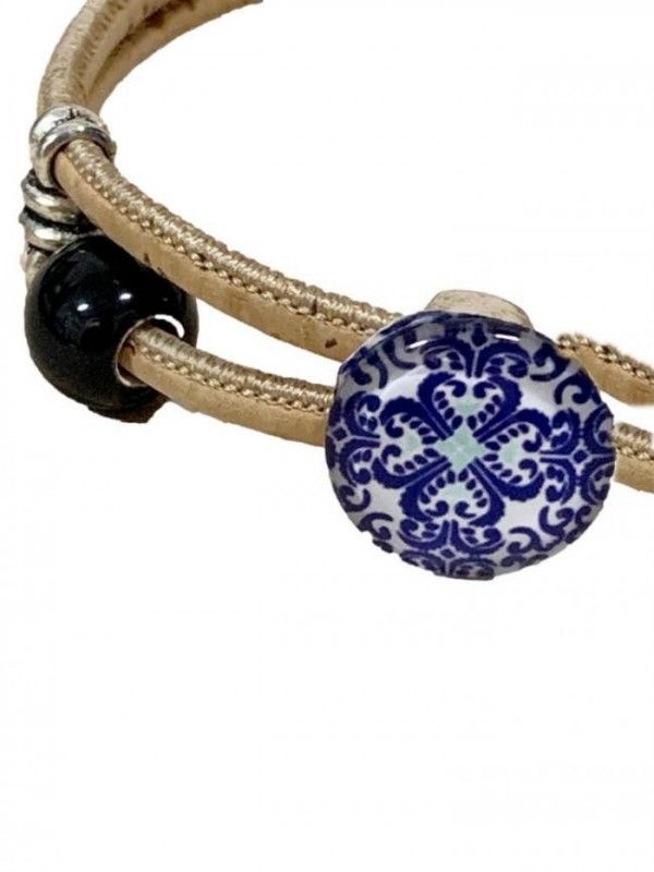 CONJUNTO COM TRÊS PULSEIRAS AZULEJOS PORTUGUESES