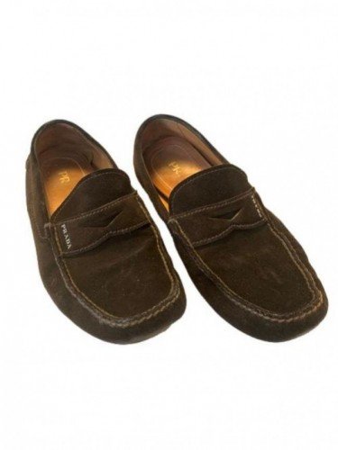 SAPATO PRADA SLIP ON DE CAMURÇA