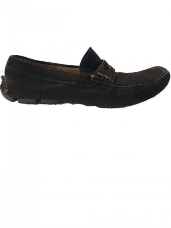 SAPATO PRADA SLIP ON DE CAMURÇA